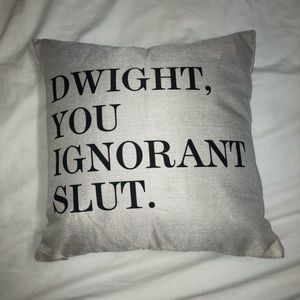 Office Themed Throw Pillow